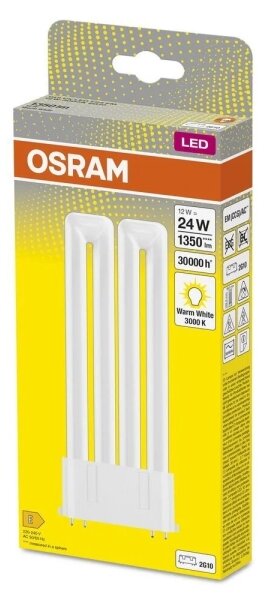 Tub LED fluorescent Osram 2G10/12W/230V 3000K