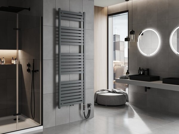Mexen Uran, element electric de încălzire 1800x600 mm + tijă de încălzire 900 W, antracit, W105-1800-600-2900-66