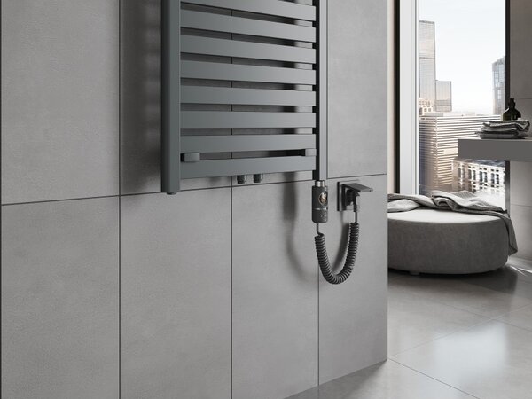 Mexen Uran, element electric de încălzire 1200x600 mm + tijă de încălzire 600 W, antracit, W105-1200-600-2600-66