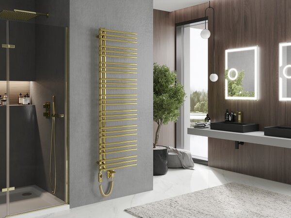 Mexen Neptun, element electric de încălzire 1600 x 500 mm, 600 W, auriu lucios, W101-1600-500-2600-50