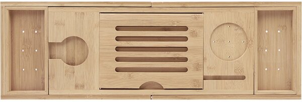 Mexen Bamboo, poliță de baie din bambus 70-105 cm, bambus natural, 701170-00