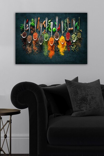 Tablou Canvas Condimente, Multicolor, 70x50 cm