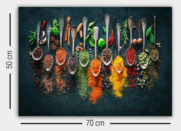 Tablou Canvas Condimente, Multicolor, 70x50 cm