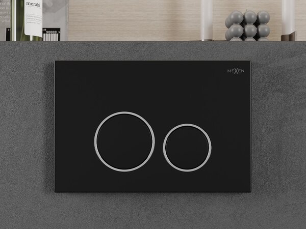 Mexen FENIX 05 - BUTON PENTRU MODUL Mexen, NEGRU/CROM, 600503