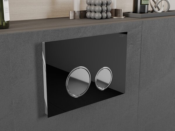 Mexen FENIX 06 - BUTON PENTRU MODUL Mexen, sticlă neagră, 600623