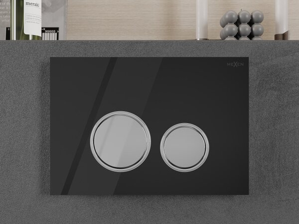 Mexen FENIX 06 - BUTON PENTRU MODUL Mexen, sticlă neagră, 600623