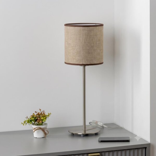 Brilagi - Lampă LED de birou NUBILA 1xE27/60W/230V maro