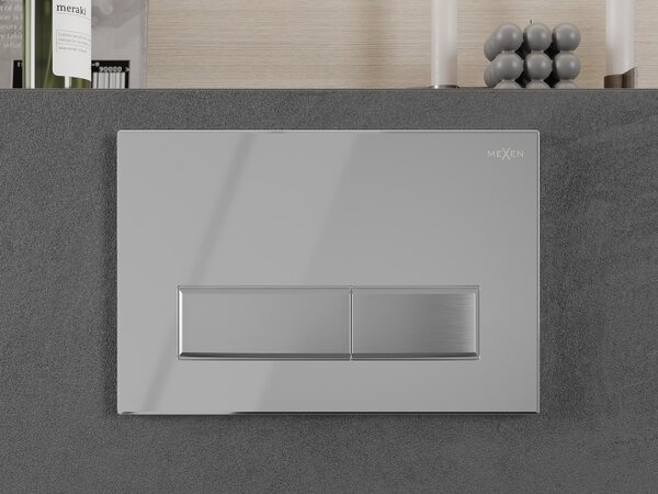 Mexen FENIX 09 - buton de încasare pentru Mexen Fenix, crom lucios / oțel periat, 600999