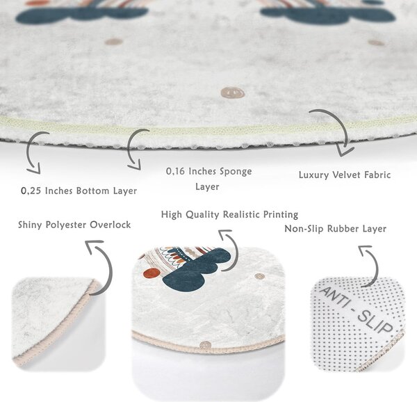 Covor pentru copii crem ø 80 cm Comfort – Mila Home