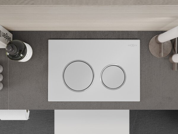 Mexen Fenix ​​​​XS 07, buton de întors pentru modulul Mexen XS, alb-crom mat, 600720