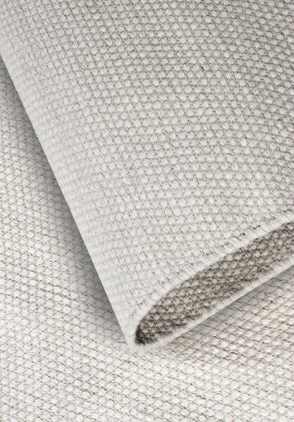 Covor crem țesut manual din amestesc de lână 120x170 cm Pradesh Natural White – Elle Decoration
