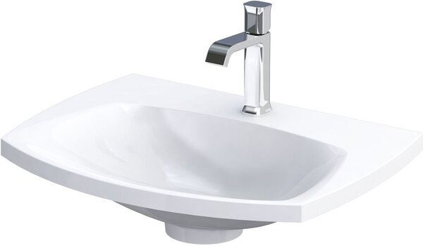 Oristo Louis lavoar 62x48 cm dreptunghiular mobilier alb luciu UME-LU-62-92