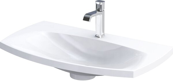 Oristo Louis lavoar 82x48 cm dreptunghiular mobilier alb luciu UME-LU-82-92