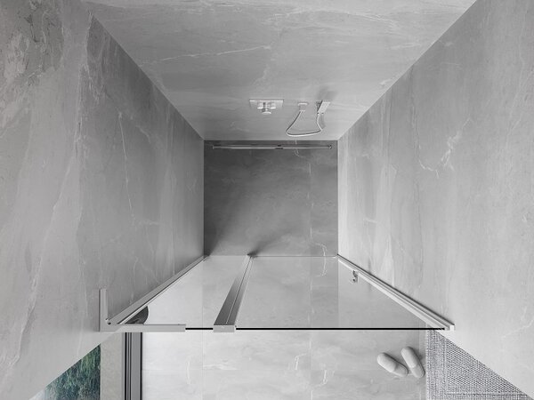 Mexen, Ușă de duș pivotantă Mexen Mist L 90 cm, transparentă, cromată - 8A4L-090-000-01-00