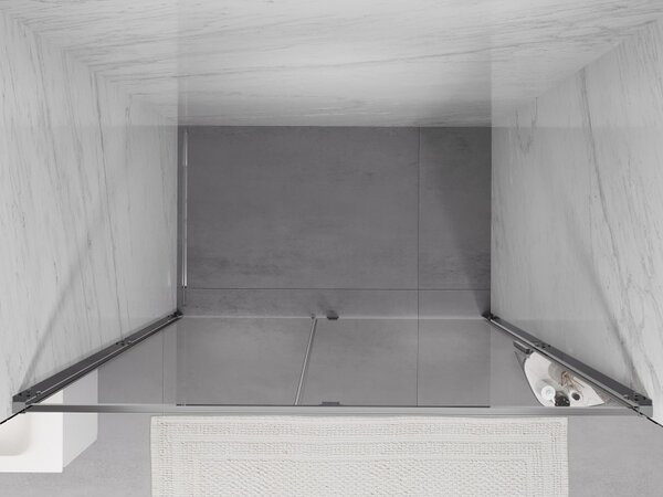 Mexen Exo, usa cu 1 canat pentru deschidere 135x200 cm, sticla transparenta 6 mm, profil cromat, 819-135-000-01-00