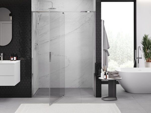 Mexen Exo, usa cu 1 canat pentru deschidere 135x200 cm, sticla transparenta 6 mm, profil cromat, 819-135-000-01-00