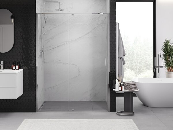 Mexen Exo, usa cu 1 canat pentru deschidere 135x200 cm, sticla transparenta 6 mm, profil cromat, 819-135-000-01-00