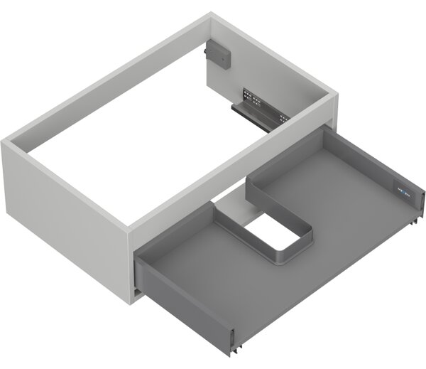 Mexen Box-A, dulap suspendat 70 cm, 1 sertar, gri mat, 91AX0-0700-235-1-62