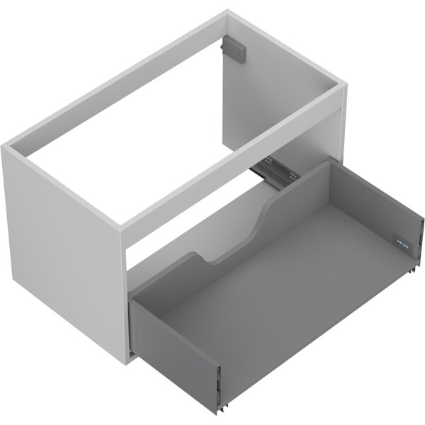 Mexen Box-A, dulap suspendat 80 cm, 1 sertar, gri mat, 91AX0-0800-470-1-62