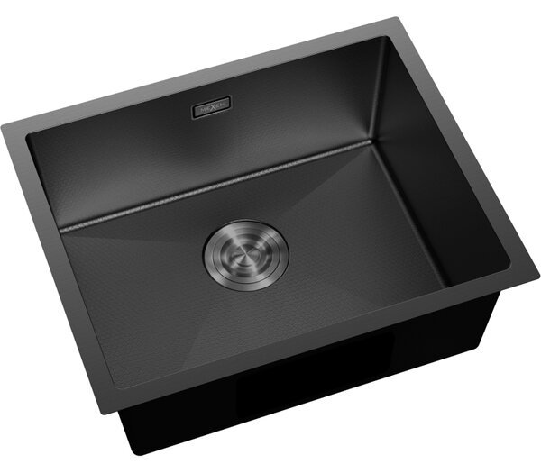 Chiuvetă Mexen Trixo, din oțel inoxidabil cu 1 compartiment, 540 x 440 mm, neagră, model fagure, 6414541000-70HC