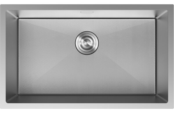 Chiuvetă Mexen Trixo din oțel inoxidabil cu 1 cuvă, 750 x 440 mm, oțel periat, model fagure, 6415751000-01HC
