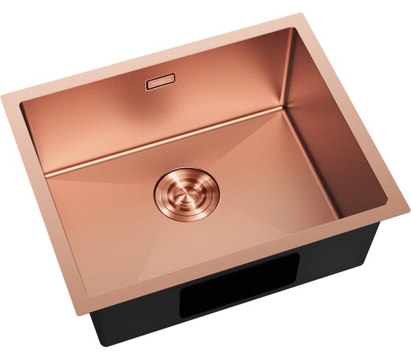 Chiuvetă Mexen Trixo, din oțel inoxidabil cu 1 cuvă, 540 x 440 mm, cupru periat, 6414541000-65