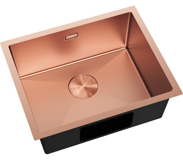 Chiuvetă Mexen Trixo, din oțel inoxidabil cu 1 cuvă, 540 x 440 mm, cupru periat, 6414541000-65
