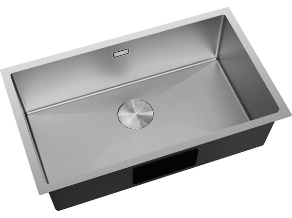 Chiuvetă Mexen Trixo din oțel inoxidabil cu 1 cuvă, 750 x 440 mm, oțel periat, model fagure, 6415751000-01HC