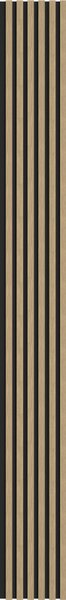 Mexen Lam-B, lamele acustice de perete 275 × 30 cm, placă HDF 4 mm, furnir tehnic, lemn de nuc, S100-275307-3015-015
