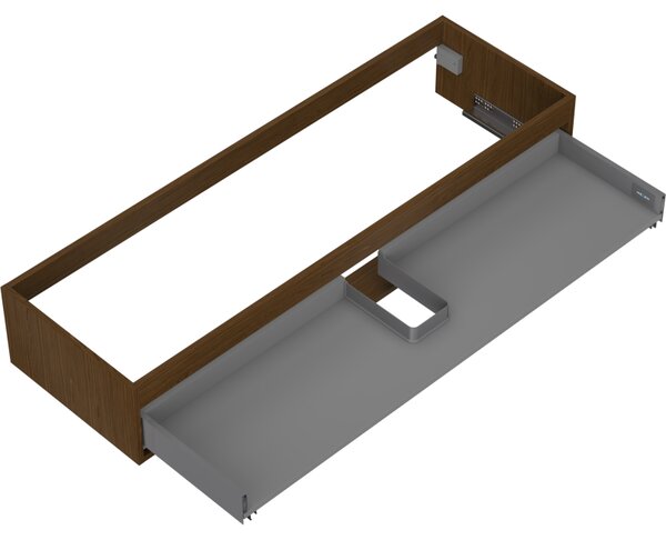Mexen Box-A, dulap suspendat 140 cm, 1 sertar, nuc, 91AX0-1400-235-1-86
