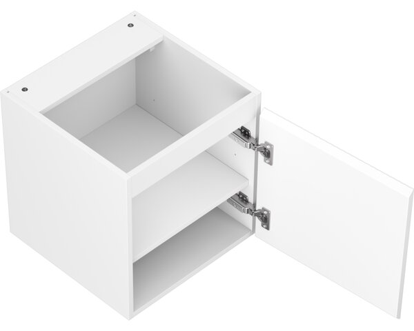 Mexen Rivel, mobilier baie 45 cm, 1 ușă, cu caneluri, alb mat, 91A21-04547-1-BF01