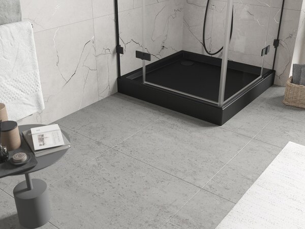 Mexen Flow+, cădiță de duș pătrată 70 x 70 cm, negru mat, 46S7070H
