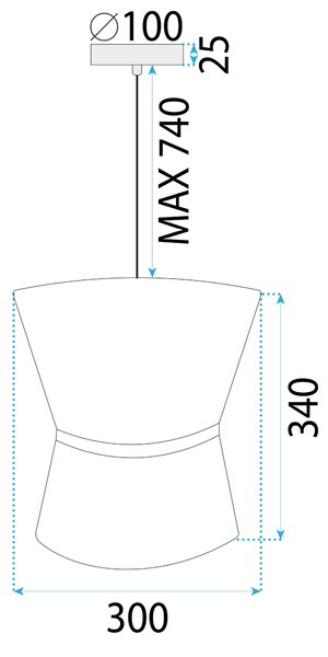 Lampă suspendată APP1504-1CP WHITE