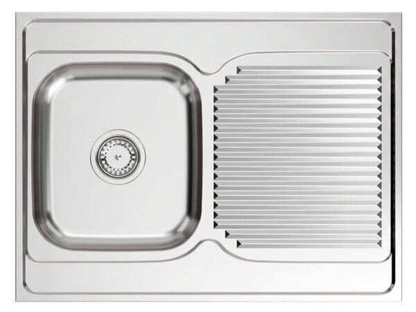 Quadron Sean chiuveta din oțel cu sifon 80x60 cm oţel HD111SAT8060R