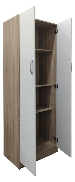 Dulap haine Lego, stejar sonoma/alb, 60x42x180 cm