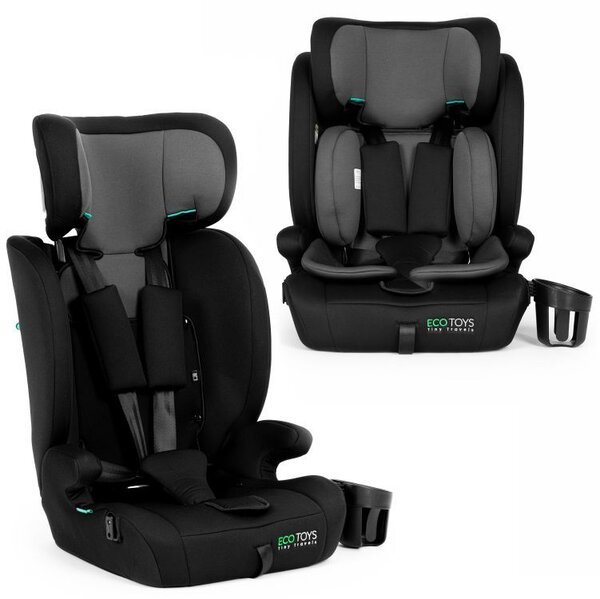 Scaun auto reglabil pentru copii cu înălțimea între 76 și 150 cm, cu suport pentru pahar