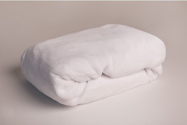 Cearceaf alb din micropluș cu elastic 180x200 cm – Jerry Fabrics