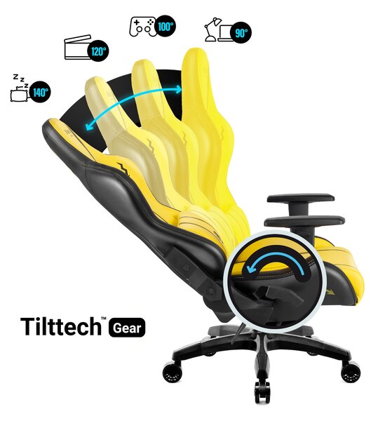 Scaun gaming Diablo X-One 2.0 Normal Size: Electric Yellow / galben