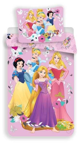 Lenjerie de pat pentru copii din bumbac pentru pat de o persoană 140x200 cm Princess – Jerry Fabrics
