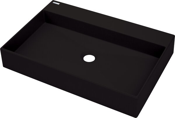 Deante Correo lavoar 60x40 cm dreptunghiular de blat negru mat CQR_NU6S
