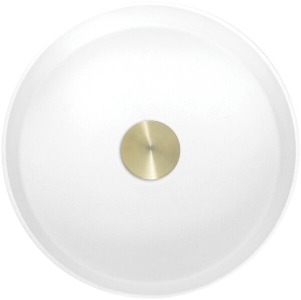 Deante Silia lavoar 36x36 cm rotund de blat alb mat CQS_AU4S