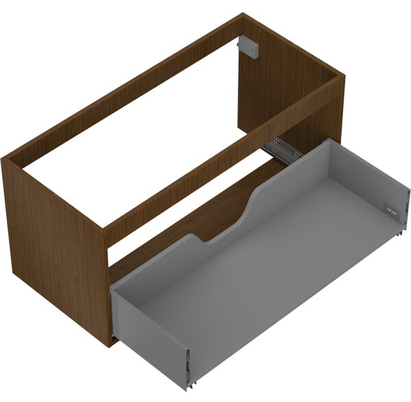 Mexen Box-A, dulap suspendat 100 cm, 1 sertar, nuc, 91AX0-1000-470-1-86