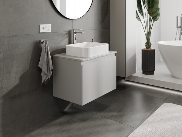 Mexen Orio, mobilier baie 70 cm, 1 sertar, gri mat, 91A10-07047-1-BF62
