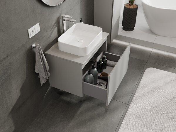 Mexen Orio, mobilier baie 70 cm, 1 sertar, gri mat, 91A10-07047-1-BF62