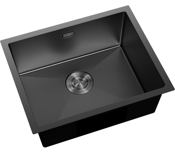 Chiuvetă Mexen Trixo, din oțel inoxidabil cu 1 compartiment, 540 x 440 mm, neagră, 6414541000-70
