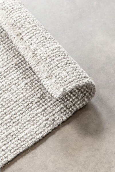 Covor gri deschis reversibil/țesut manual din iută 60x90 cm Bouclé Jaipur – Hanse Home