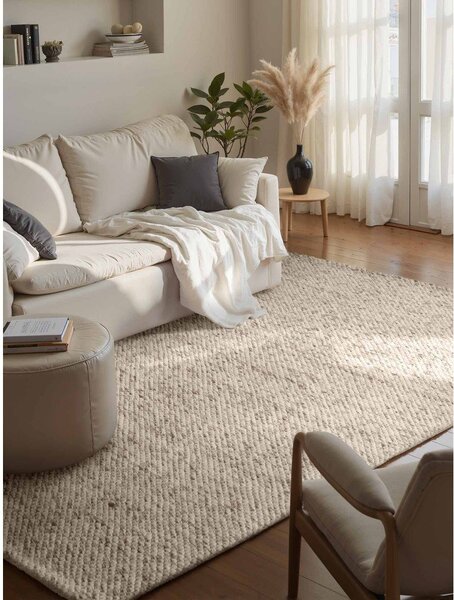 Covor bej/în culoare naturală țesut manual din lână 160x230 cm Lyon Beans – Elle Decoration