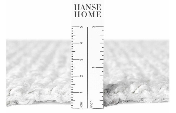 Covor gri deschis reversibil/țesut manual din iută 60x90 cm Bouclé Jaipur – Hanse Home