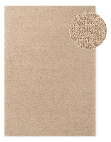 Covor în culoare naturală țesut manual din lână 140x200 cm Puristic Knots – Elle Decoration