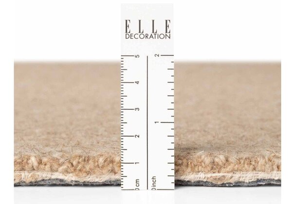 Covor în culoare naturală țesut manual rotund din lână ø 160 cm Puristic Knots – Elle Decoration